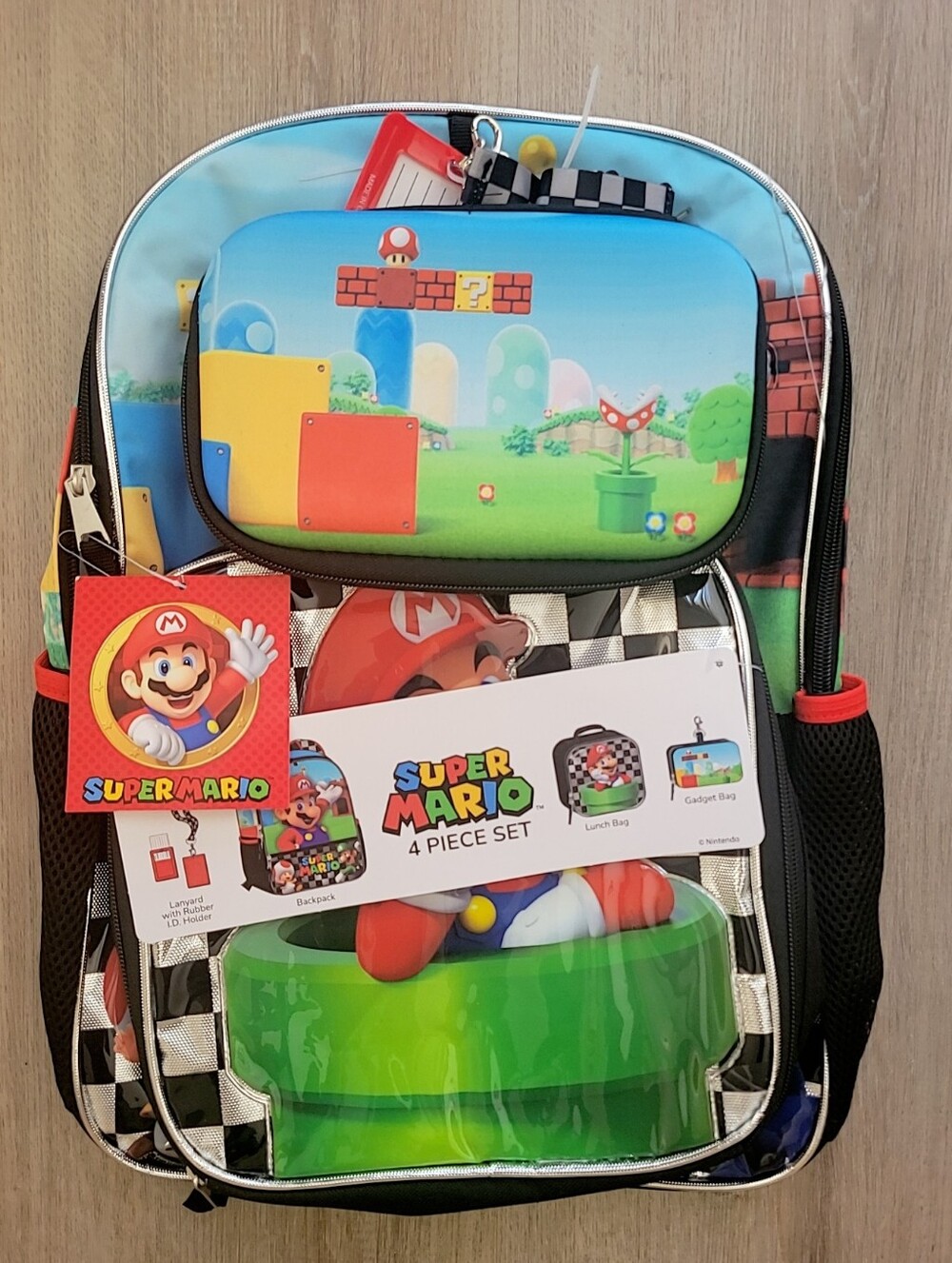 🆕️ Super Mario Backpack / 4 Piece Set